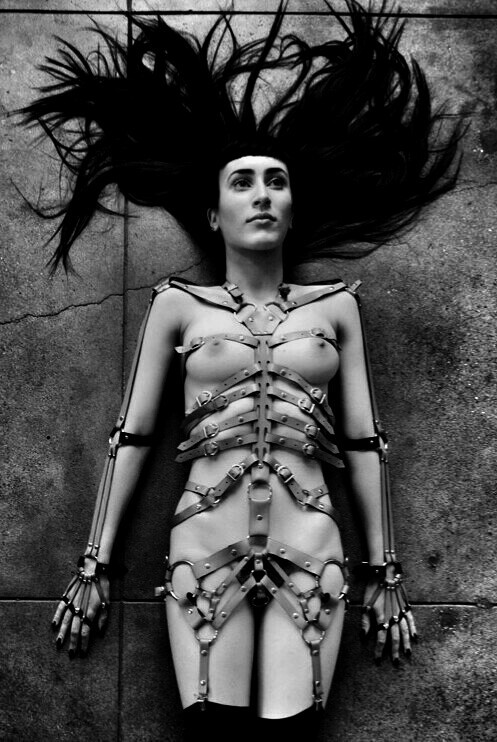 misanthropicmessiah:  Zana Bayne skeleton body harness 