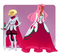 mayakern:  rose knight and princess (knight revamped from this