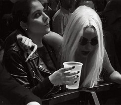 hyelim:  Gaga and Natali at The Rolling Stones concert (x) 
