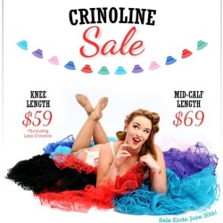 official-biancabombshell:  Sale on Crinoline at  www.cherryvelvetplus.com