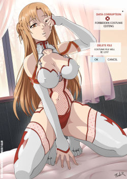 stormfeder:  “Data corruption” Asuna (Sword art online)