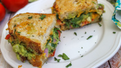 mothernaturenetwork:  Recipe: Guacamole grilled cheese sandwich