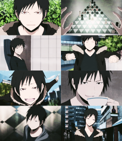  11/? favourite anime characters: orihara izaya (durarara!!)