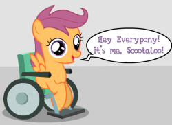 applebapplejack:  crippled-scootaloo:  Scootaloo: Okay, Rainbow