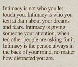 neuroticdream:  What is intimacy? on We Heart It. 