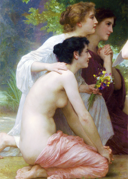 paintingses:  Admiration (detail) by William Adolphe Bouguereau