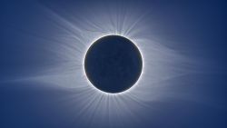 just–space:  The moon occluding the sun during an eclipse.