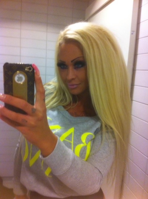 fakeplasticandfantastic:  traumfickfleisch:  Louise Søgaard  BLONDE BIMBO WEEKEND! All weekend on Fake, Plastic & Fantastic we bring you the best in blonde, fake, fuckable bimbos. Enjoy!   Almost perfect. Just needs more boob jobs.