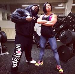 beastinbikini:  Dana Linn Bailey & Kai Greene Two of my favs.