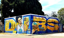 straightfromthebay:  For the anon. Curry/Mac Dre mural in Oakland.