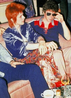 pinkfled:  David Bowie and Lou Reed - Early 70s 