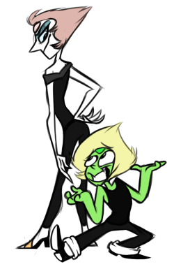 grosscow:   DID SOMEONE SAY PEARLIDOT GREASE AU?nah but really