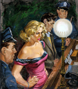 gameraboy:  My Love Lies Cold!, Police Detective magazine cover,