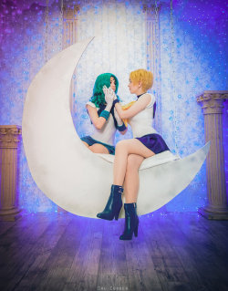 hotcosplaychicks:  Sailor Uranus ,Sailor  Neptun by Lamb123Bovino