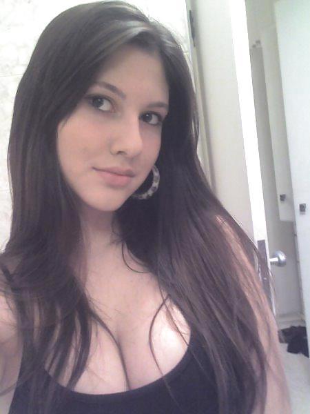 brunette #cleavage