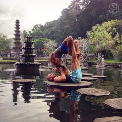 dashama:  Waterfall kiss in paradise! 💞 Thank you @yogabeyond