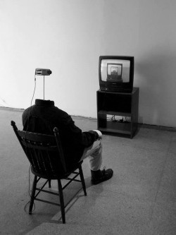 headless-horse:  Watching Television - Andy Vible, 2011