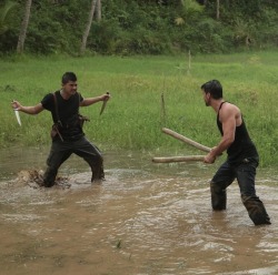 butts-and-uppercuts:  Iko Uwais and Frank Grillo in “Beyond