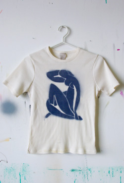 theagovorchin: Top (Matisse) 2014 Spraypaint on Ribbed Cotton