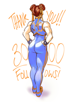 maddestmao: I reached 3k on twitter! this chun was inspired by