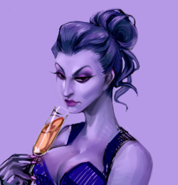 drooliedoan:  Unfinished Widowmaker digital painting I’m never