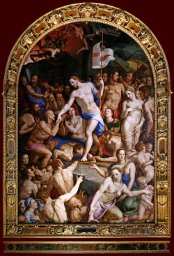 elegantiaearbiter:Christ’s Descent into Limbo (1552), by Bronzino,