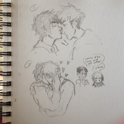 hustleurameshi:  Jean/Eren 2 and 7 for the kiss meme, more requests