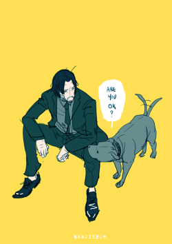 naniiebimworks:  A good boy asks.   Are you ok, John Wick?  