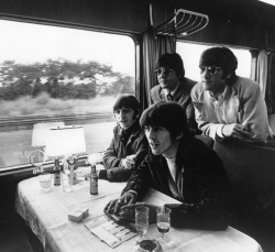 na-he-ya-ho:      The Beatles travelling through Europe by train,