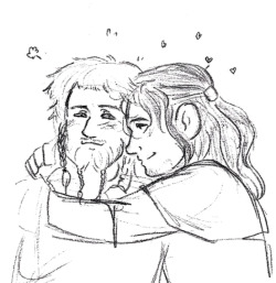 asparklethatisblue:  a Kíli and Ori cuddle sketch, because there