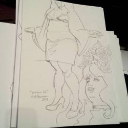 Here’s a drawing of Kristi Lyn from Dr. Sketchy’s