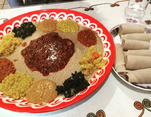<p>And as we close out the very first #insideout tour, we leave you with a late discovery - @clawhammerist and my shared love for Ethiopian food. Plentiful and delicious in Vancouver and enjoyed with our dear friends Garry and Marilyn Stevenson. All the more delicious! #pnw #tourlife #roadfood  (at Fassil Ethiopian Restaurant)</p>