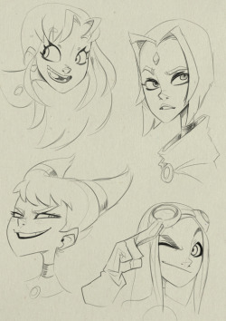 drunkennovice:  Gals of Teen Titans. 