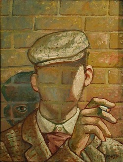 Mayo (Egyptian/Greek, 1905-1990), Rue de la Galerie, 1974. Oil