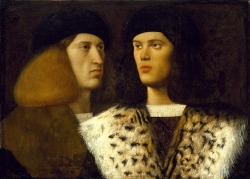 ganymedesrocks:  medievalautumn: Portrait of Two Young Men by