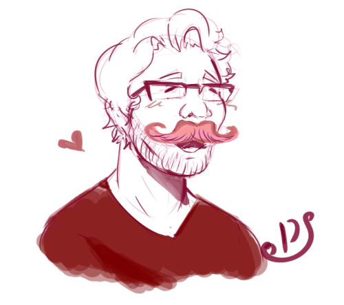 yinnyize:  Last sketch of the night, and its Mark c: I may outline this and color it. I’m really happy with how it came out, even if its just a sketch. *tumbles to bed*