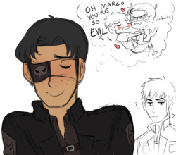 lemonorangelime:  Evil Marco doodle for Erika made during the