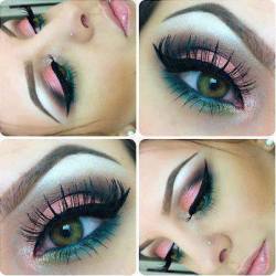 prettymakeups:  What do you think about this awesome makeup idea?