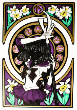 dangerousperfectionparadise:  Sailor Saturn SM Crystal fan art