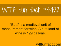 wtf-fun-factss:   The medieval unit of measurement for wine: