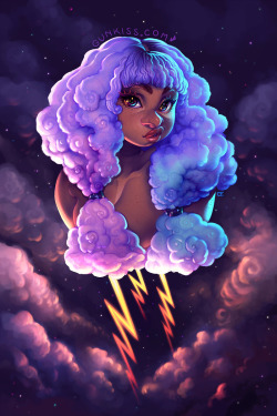 gunkiss:   Nube ☁ ⚡ Prints, shirts, all over shirts, stickers,