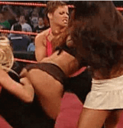 sexywomanofwrestling:  Christy Hemme stripped in the middle of