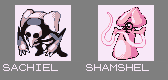 brotoad:  Gen 1 Pokemon styled sprites of the Angels from Evangelion!