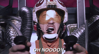 markipliergamegifs:  Mark as an X-Wing pilot. He was distracted by a new mission, Vader will have to wait~  JonTron’s StarCade: Episode 2 - X-WING  