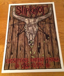 Closer view of the OKC venue poster! This bitch is getting framed