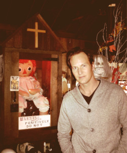lupetohee:  Patrick Wilson with the real Annabelle doll