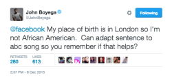 queeenkareemuh:  jawnbaeyega:  FAVORITE JOHN BOYEGA MOMENTS - 