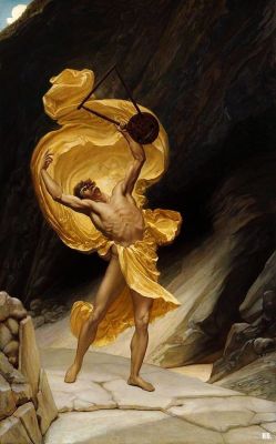 Orpheus returning  from the shades. 1885. William Blake Richmond.