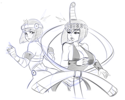 Menat & Eliza (Sketch-Fanart)I freaking love the new Street