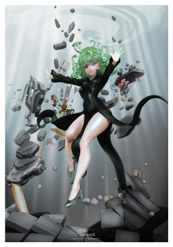 leslyzerosix:  One Punch Man - Tatsumaki   Tatsubooty complete